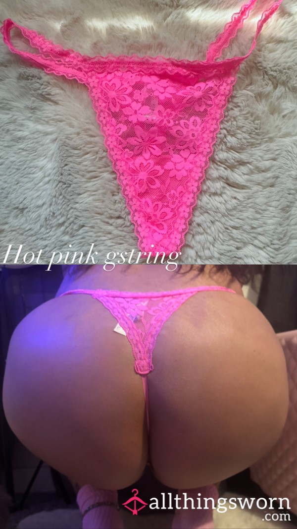 Pink Lace Gstring