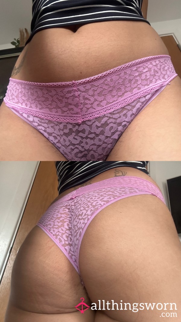 Pink Lace Leopard Print Pants🐆