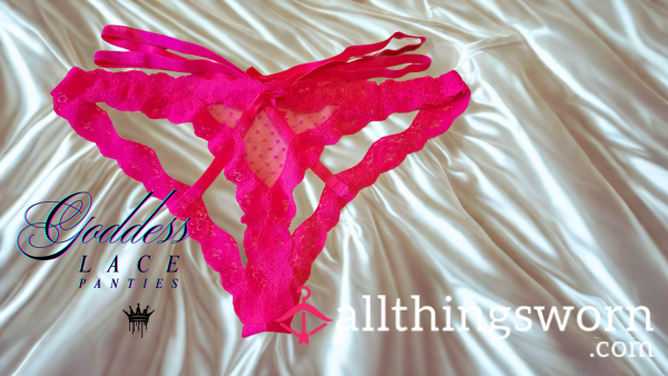 Pink Lace Panties - Worn And Scented By Goddess (size 6/extra Small)
