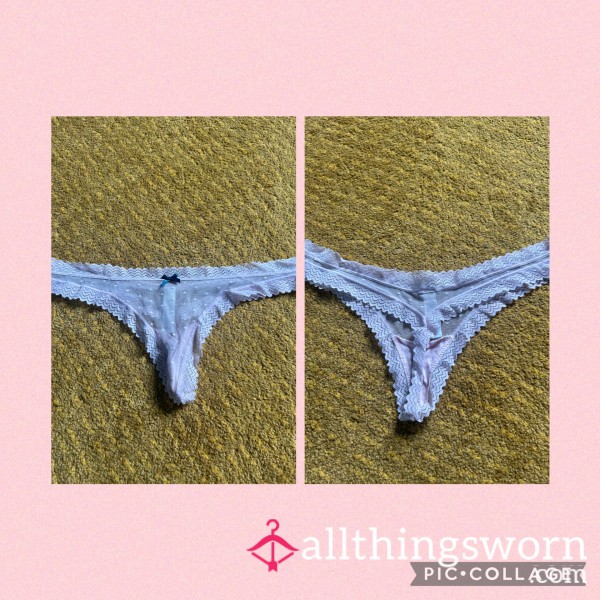 Pink Lace Thong