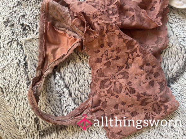 Pink Lace Thong