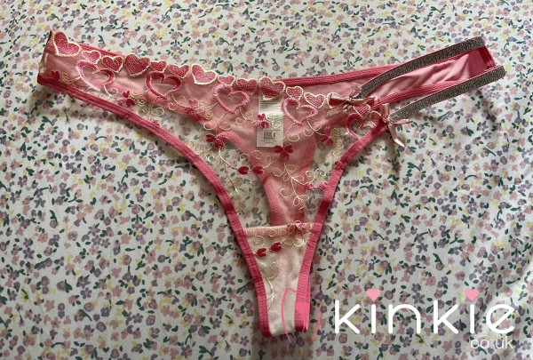 Pink Lace Thong