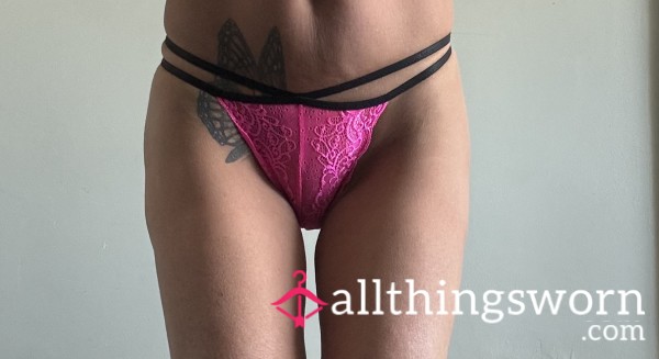 Pink Lace Thong
