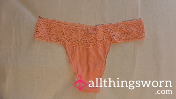 Pink Lace Thong
