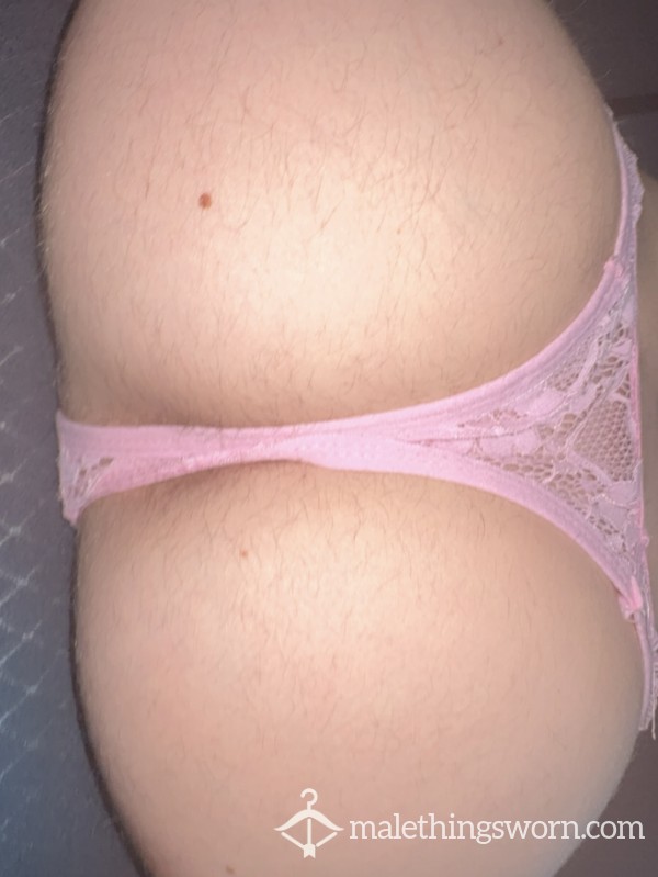 Pink Lace Thong