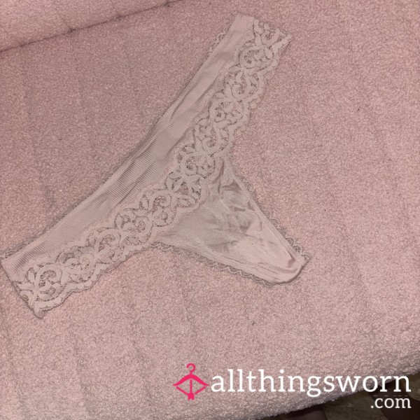 Pink Lace Thong