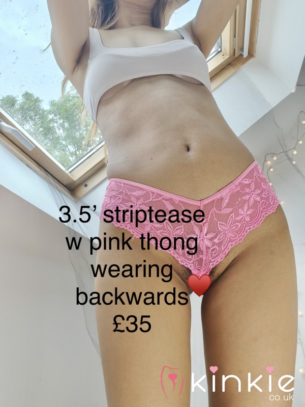 Pink Lace Thong