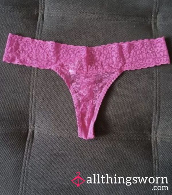 Pink Lace Thong💘