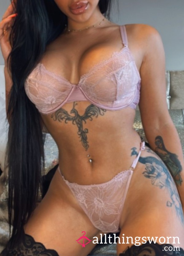 Pink Lace Underwear Set💗