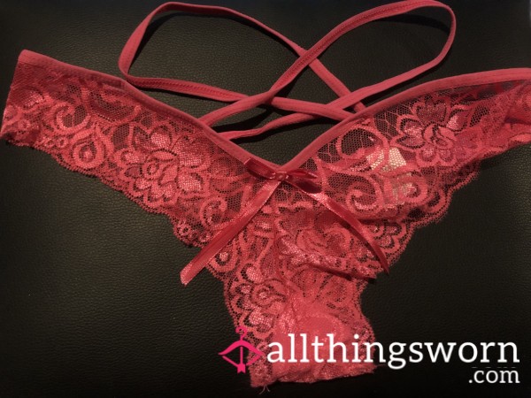 Pink Lace Wrap Around Panties🩷