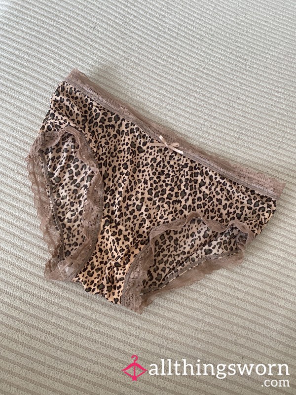 Pink Laced Leopard Panties