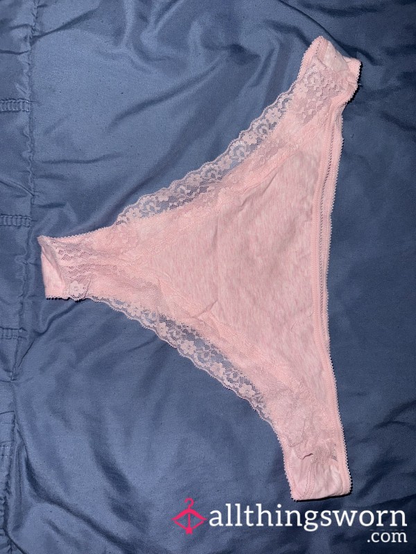 Pink Laced Thong 💕