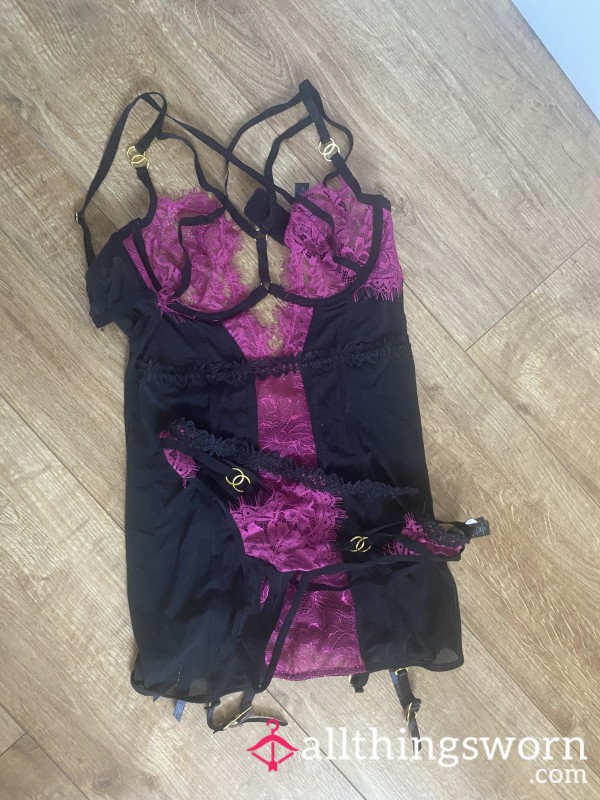 Pink Lacey Set