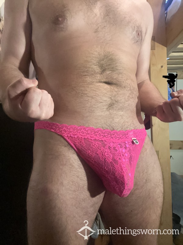 Pink Lacy Jockstrap