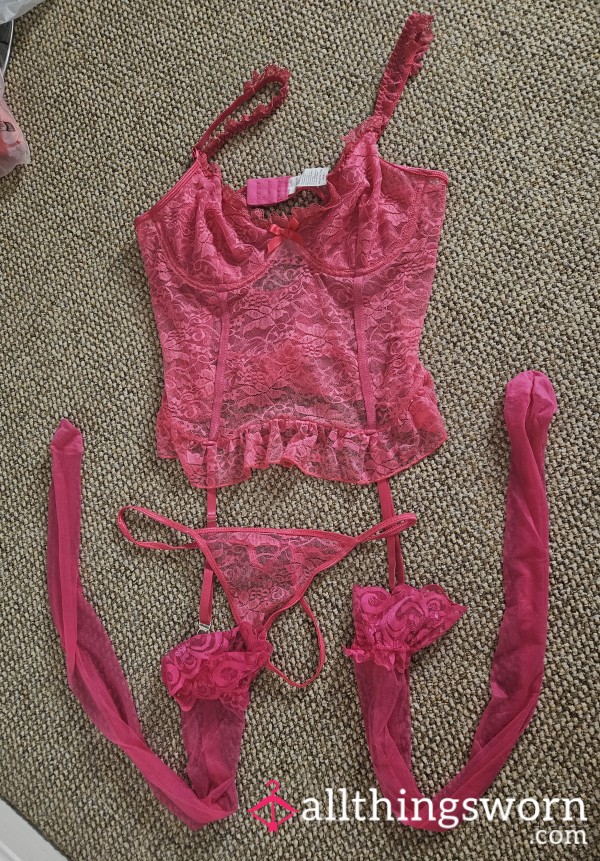 Pink Lacy Set