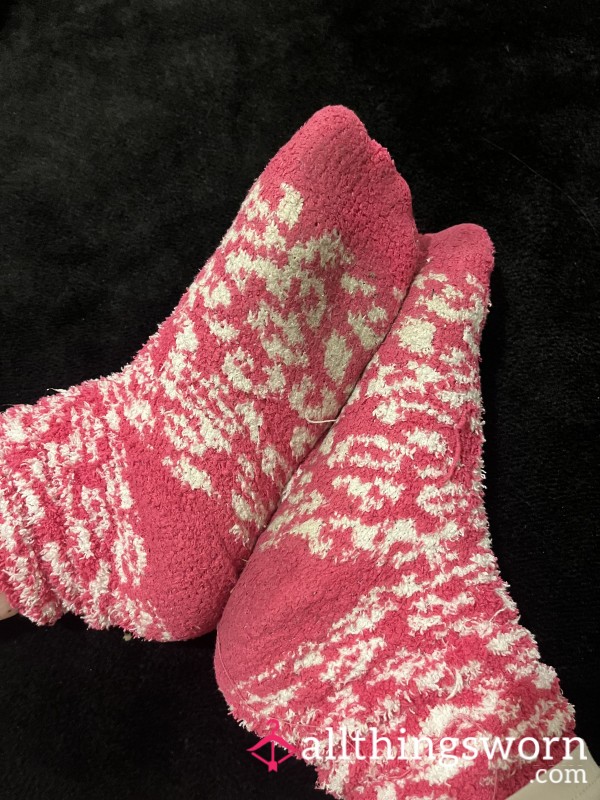 Pink Leopard Print Fluffies 🎀