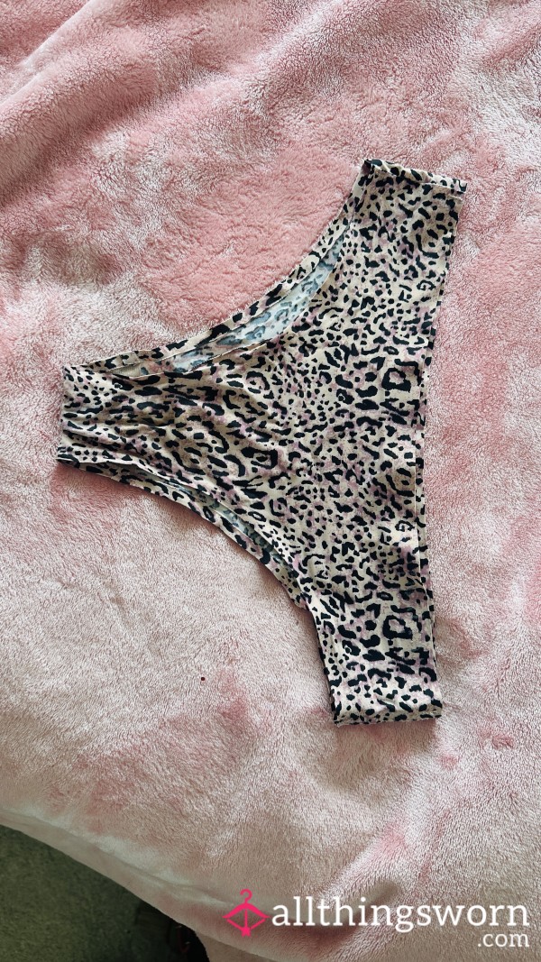 Pink Leopard Print Panties
