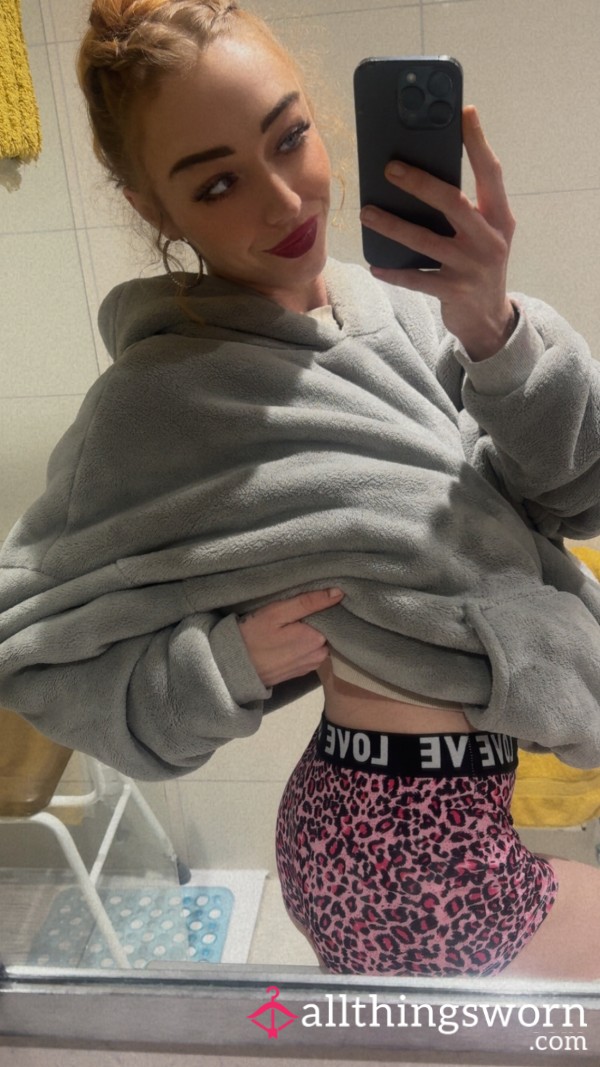 Pink Leopard Print Panties