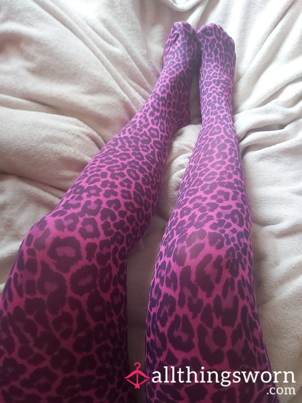 ***SOLD*** Pink Leopard Stretchy Tights