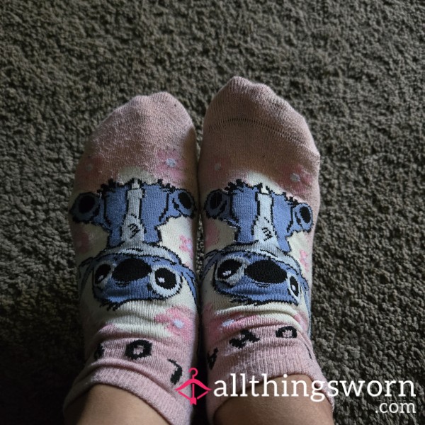 Pink Lilo And Stich Socks