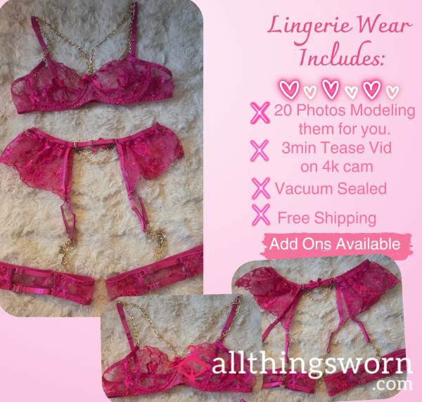 💖$40 Pink Lingerie Set 💖