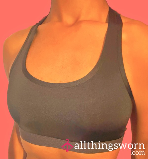 Pink Locker Essential — Black Sports Bra