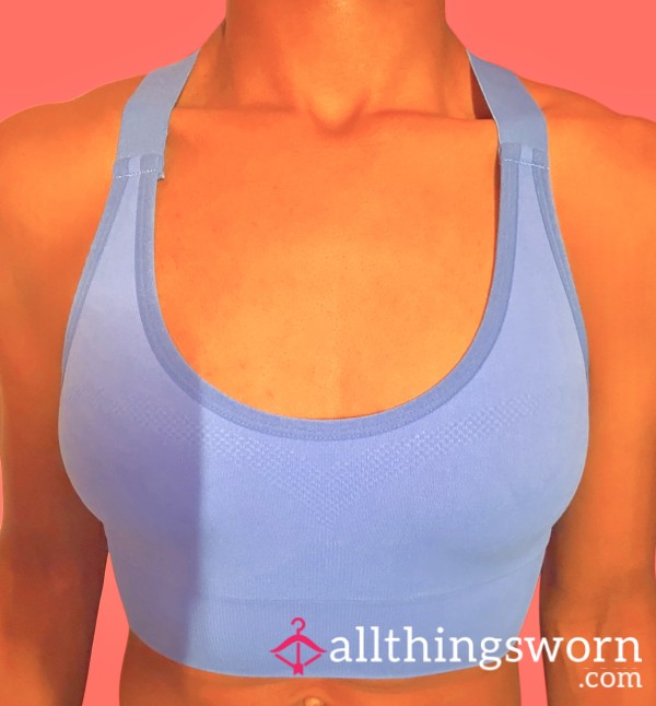 Pink Locker Essential — Blue Sports Bra