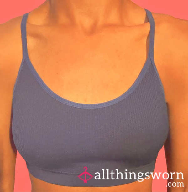 Pink Locker Essential — Blue Sports Bra