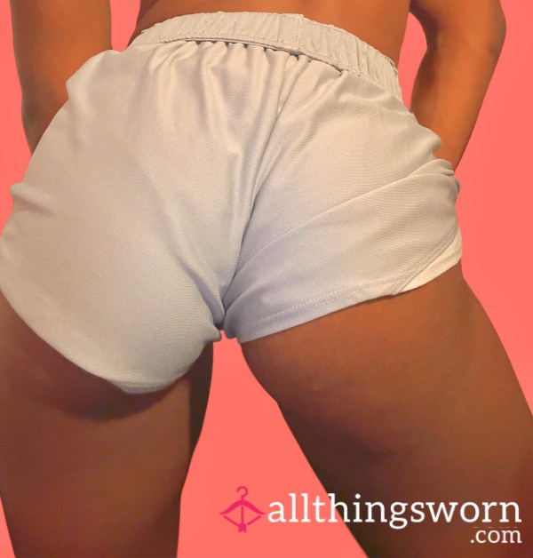 Pink Locker Essential — Grey Workout Shorts