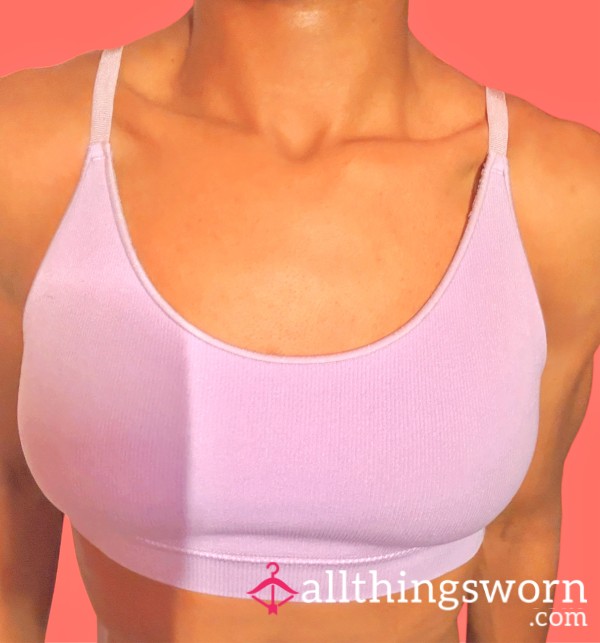 Pink Locker Essential — Purple Sports Bra