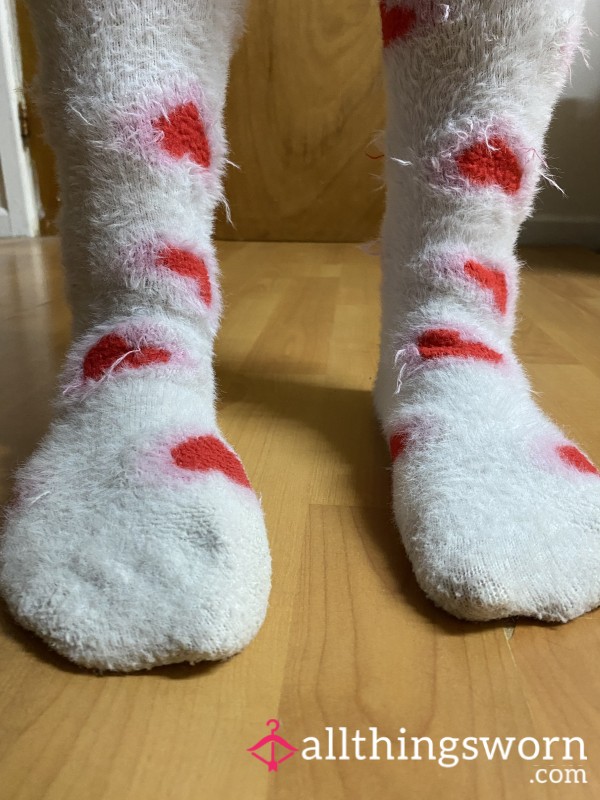 Pink Love Hearts Socks Smelly And   Dirty