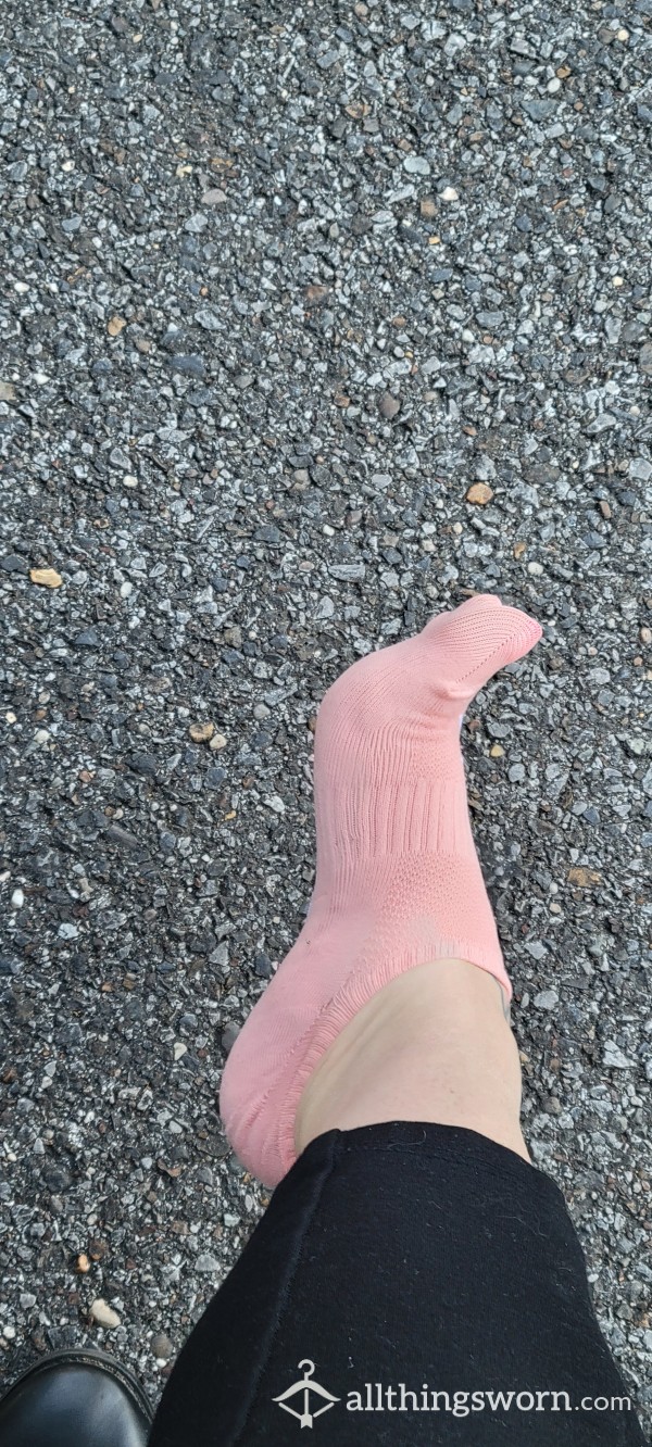Pink Low Cut Socks. 12 Hour Wear , By A Hardworking Woman.