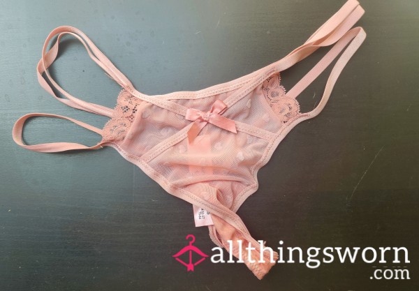 Pink Mesh Panties – 2 Days Worn, Scent Sealed For You