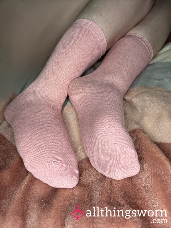 Pink Mid-calf Socks
