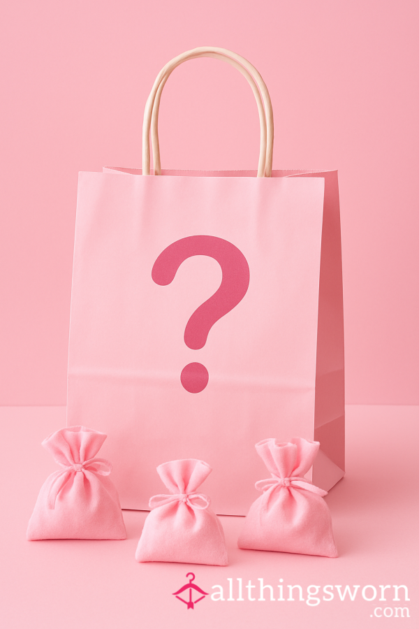 Pink Mystery Vibes Only… 💕 Pick The Style You Want, And I’ll Slip Into It Just For You. Your Surprise Goodie Bag Of Worn Lace Magic Is Waiting 🎀✨