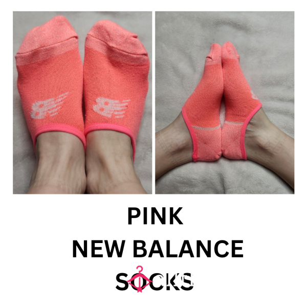 PINK NEW BALANCE NO SHOW SOCKS
