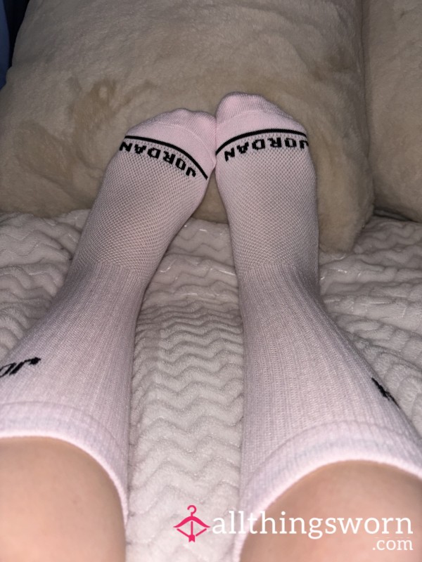 Pink Nike Jordan Crew Socks