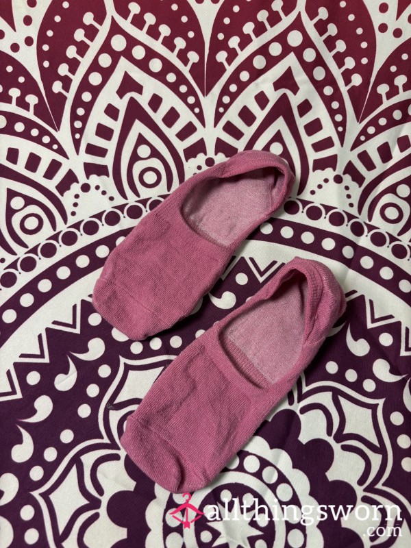 Pink No-Show Socks
