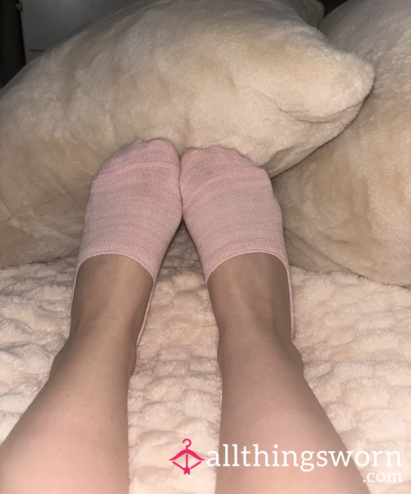 Pink No-show Socks