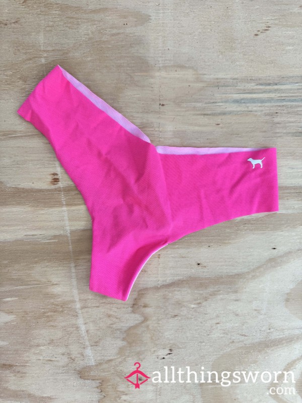 Pink No Show Thong