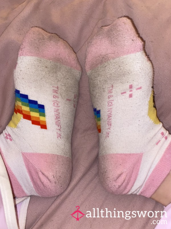 Pink Nyan Cat Socks