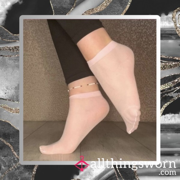 Pink Nylon Socks (48hr Custom Wear)