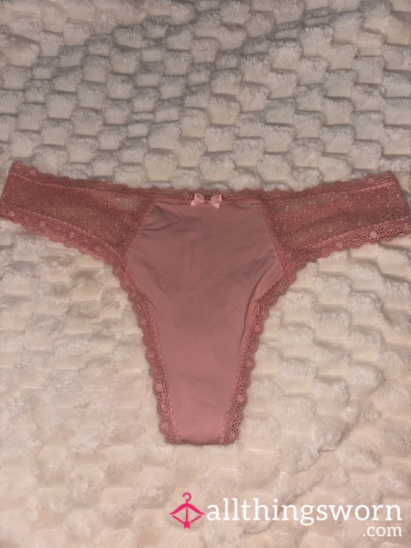 Pink Nylon Thong