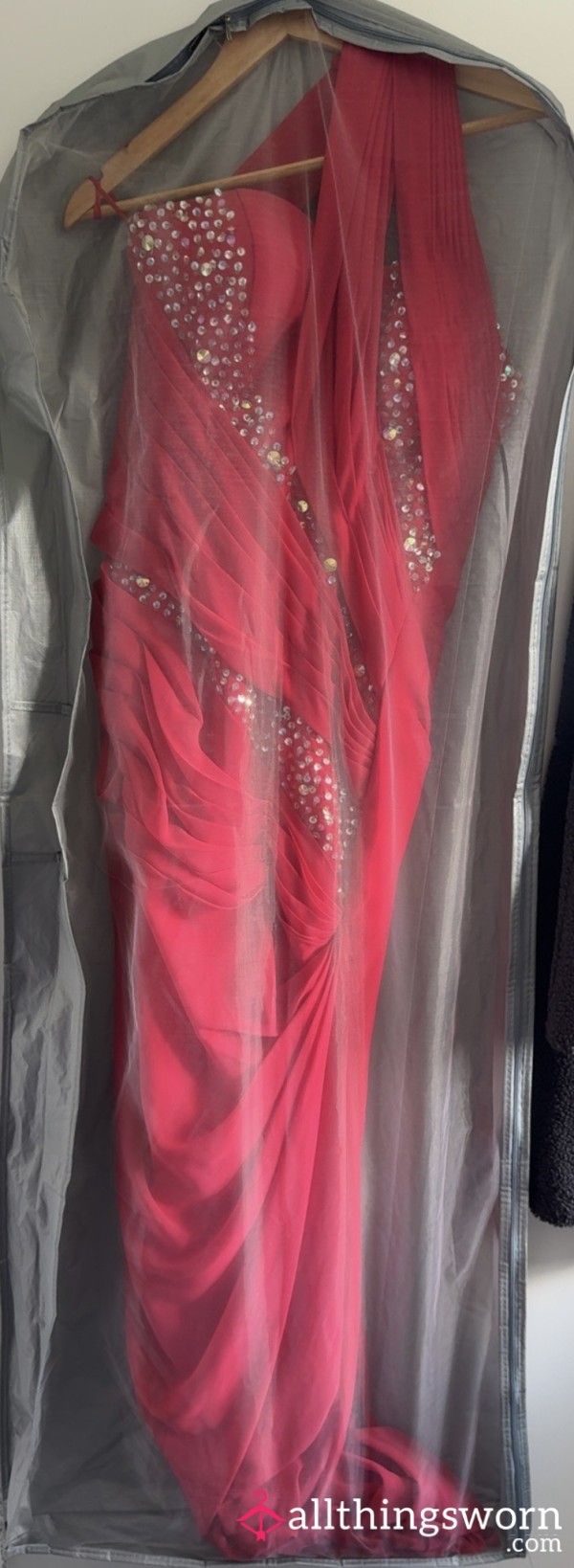 Pink Off Shoulder Brides Maids Dress