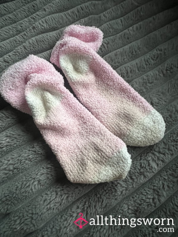 Pink Old Fluffy Socks