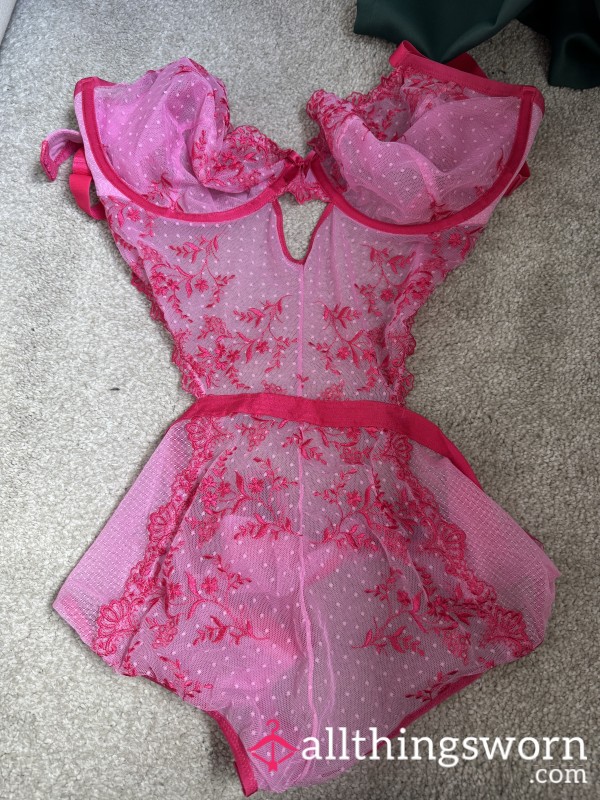 Pink One Piece , Well Worn 💦