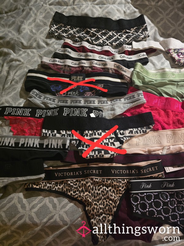 PINK OR CV Branded Waist Band Panties Or Thong