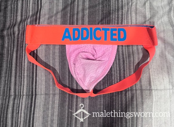Pink Orange Addicted Jockstrap Size Small
