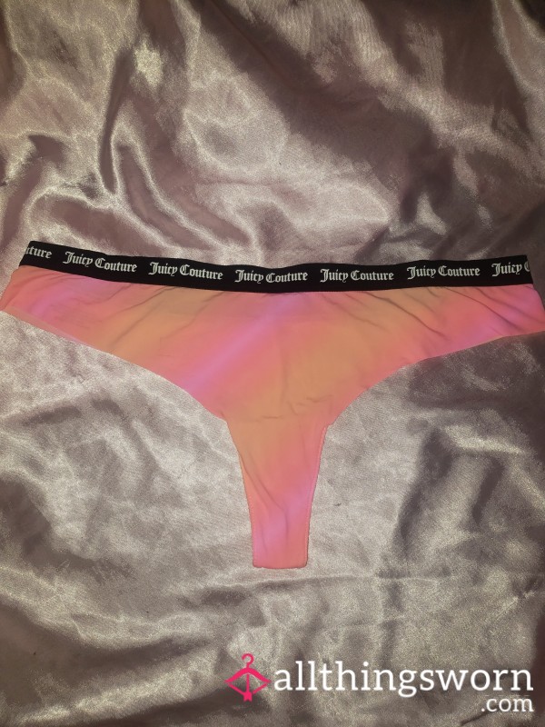 Pink & Orange Juicy Couture Thong