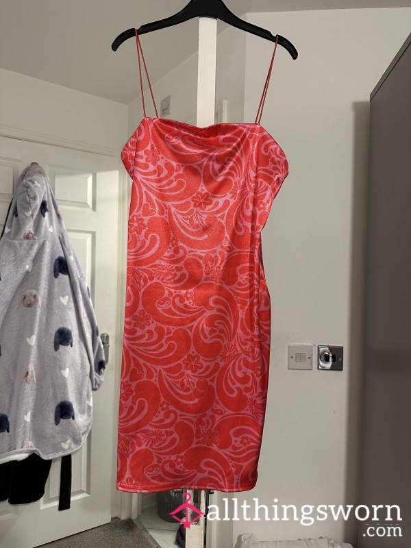 Size 12 Pink/ Orange Mini Dress 🩷🧡